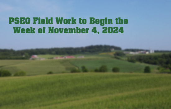 PSEG Field Work to Begin the Week of November 4, 2024