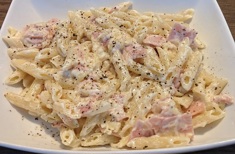 Ziti and Cheese with Ham